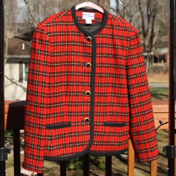 Vintage Pendleton Womens Virgin Wool Braided Blazer - Picture 2 of 9